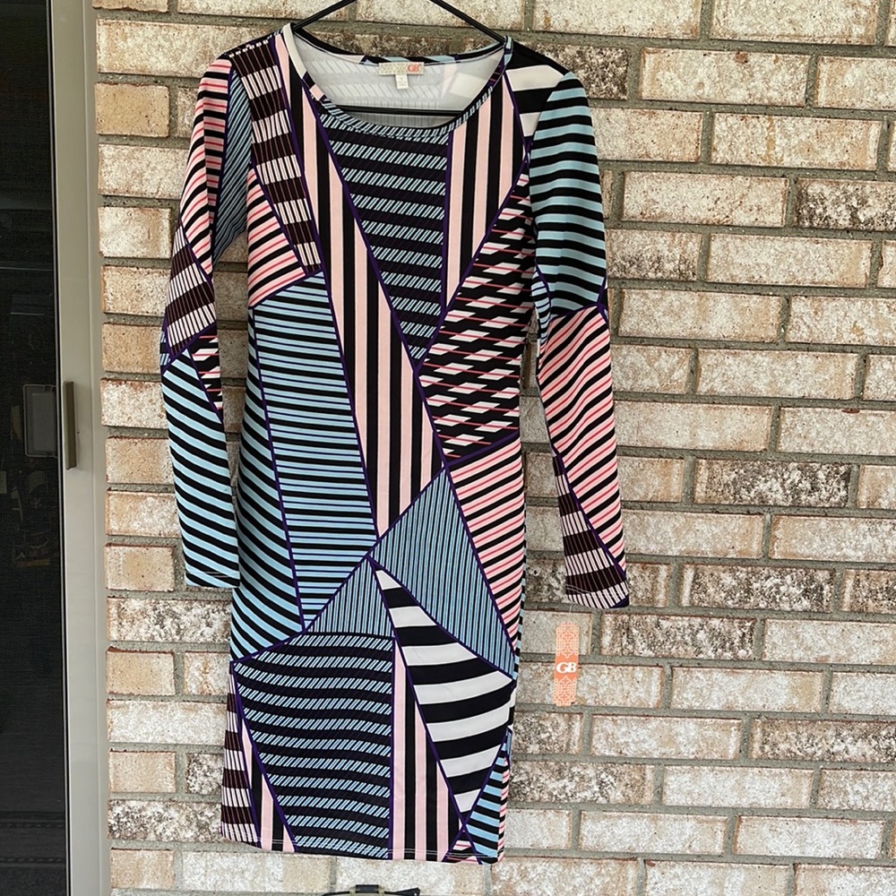 NWT Gianni Bini multicolor design body on dress size S